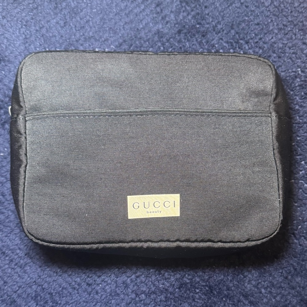 Black Gucci Cosmetic Pouch